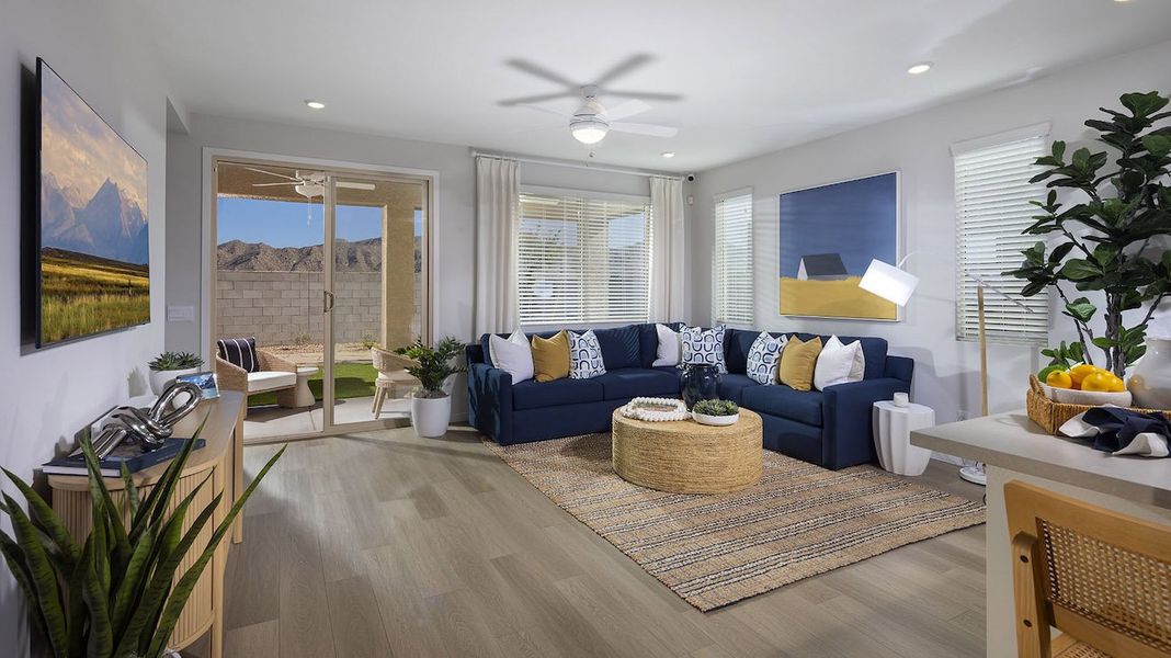 Furnished interior in a model home at Mesquite Trails in Florence (Image 3).