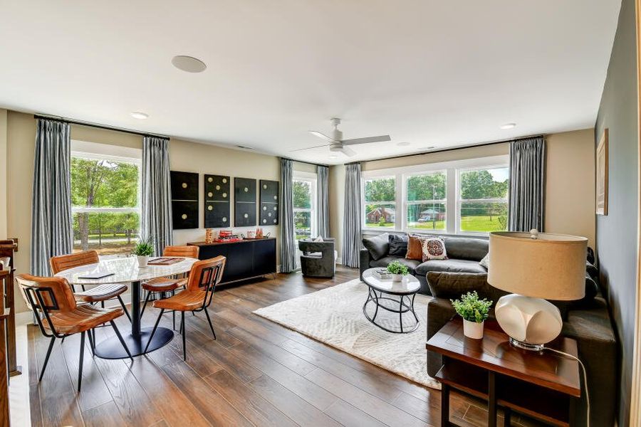 Furnished interior in a model home at Twin Creek Forsyth in Kernersville (Image 31).