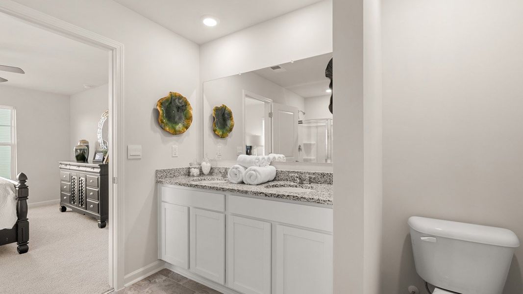 Furnished interior in a model home at Laurel Park Townhomes in Hephzibah (Image 18).