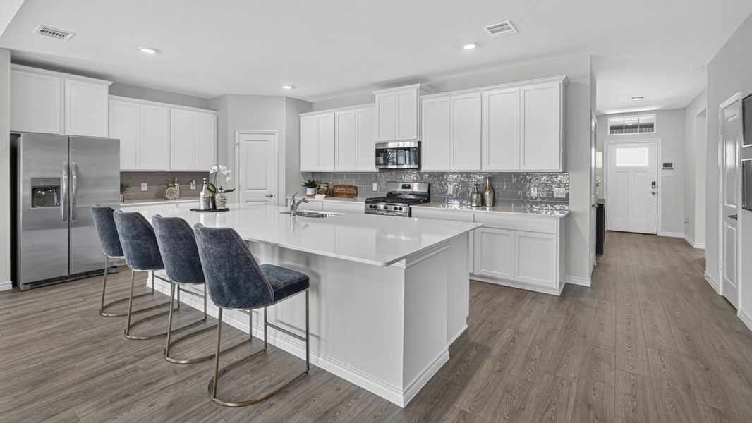 Furnished interior in a model home at Windchime in Celina (Image 8). Furnished interior in a model home at Windchime in Celina (Image 8).