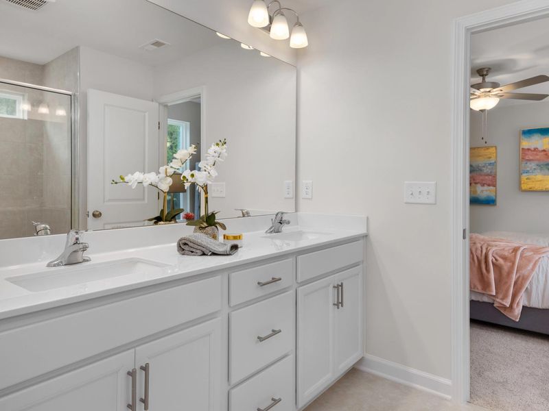 Furnished interior in a model home at Gregory Village in Lillington (Image 22).