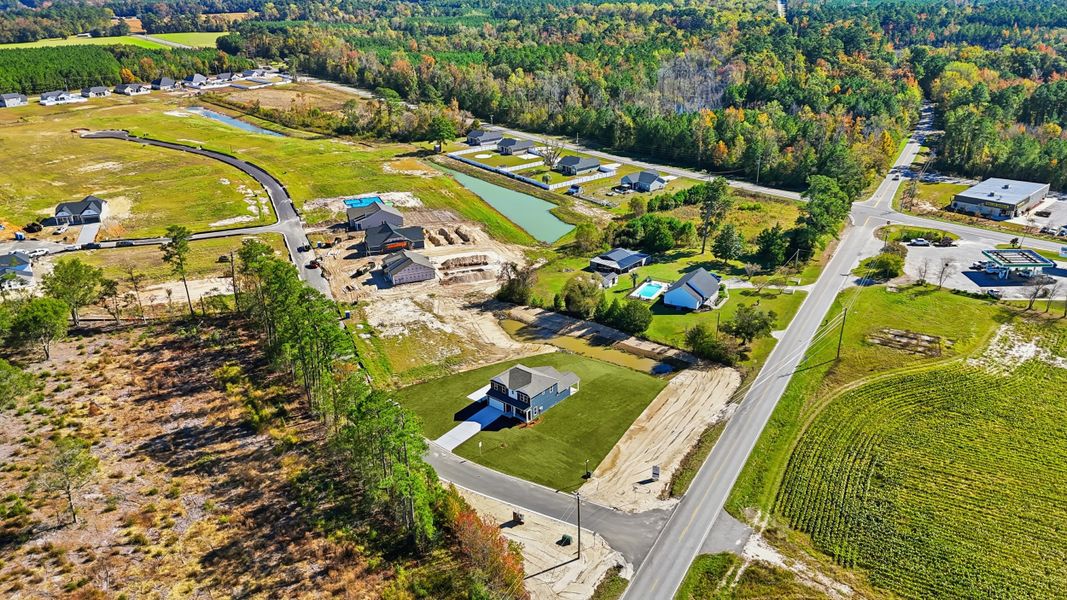 Aerial view of the Oak Grove community in Conway, SC, showing layout and nearby surroundings (Image 12).