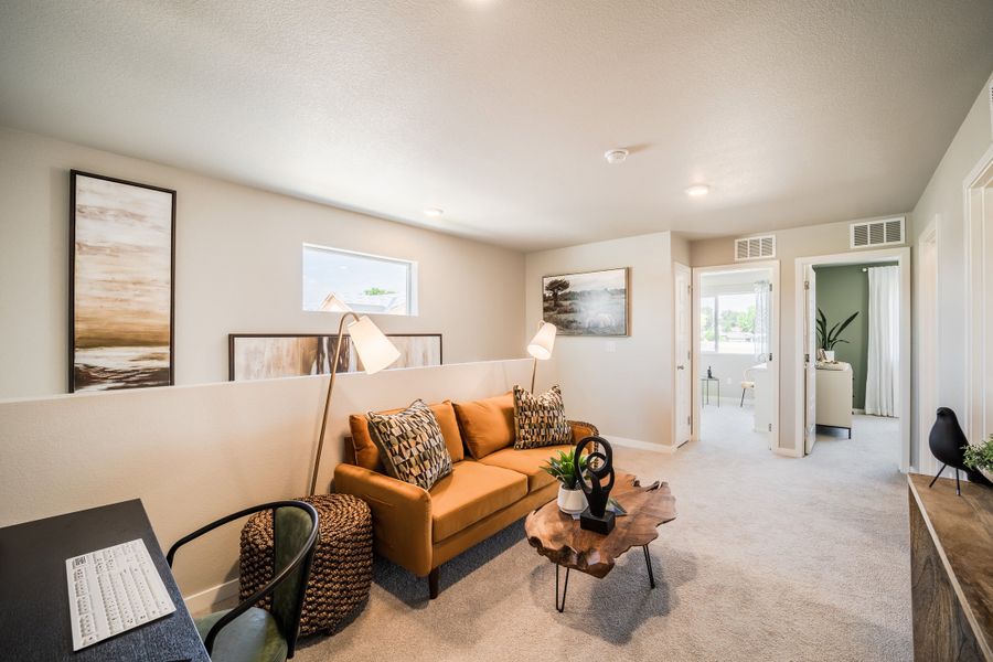 Furnished interior in a model home at Timnath Ranch in Timnath (Image 20). Furnished interior in a model home at Timnath Ranch in Timnath (Image 20).