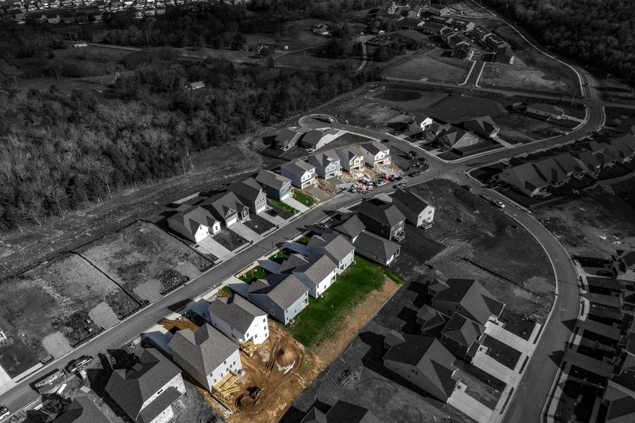 Aerial view of the Blakeney community in Smyrna, TN, showing layout and nearby surroundings (Image 12).