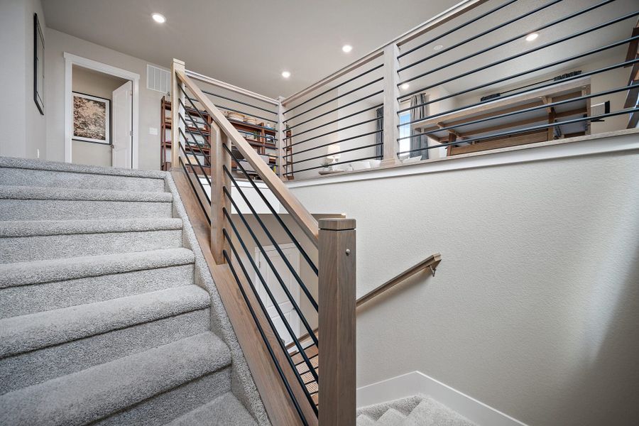 Furnished interior in a model home at Trails at Aspen Ridge-3 in Colorado Springs (Image 27). Furnished interior in a model home at Trails at Aspen Ridge-3 in Colorado Springs (Image 27).