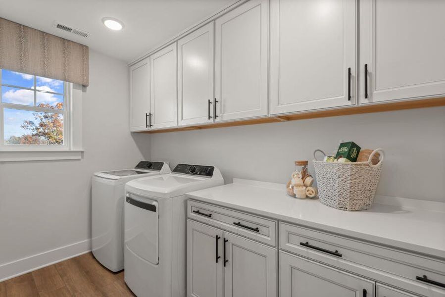 Furnished interior in a model home at Fiddler's Ridge in Advance (Image 32).