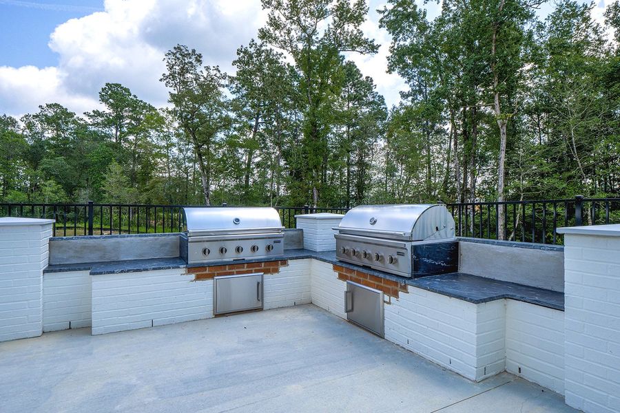 Community Pool, Cabana, Firepit, and Grilling Station