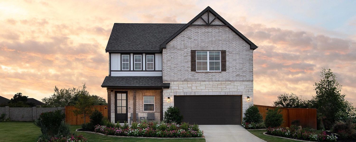 Front exterior of a home in the Arcadia Ridge community, located in San Antonio, TX (Image 2).