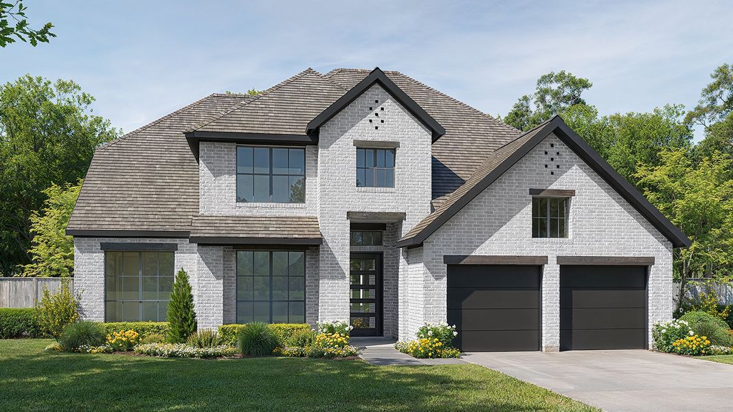 Front exterior of a home in the Santa Rita Ranch - Eldorado community, located in Liberty Hill, TX (Image 4).