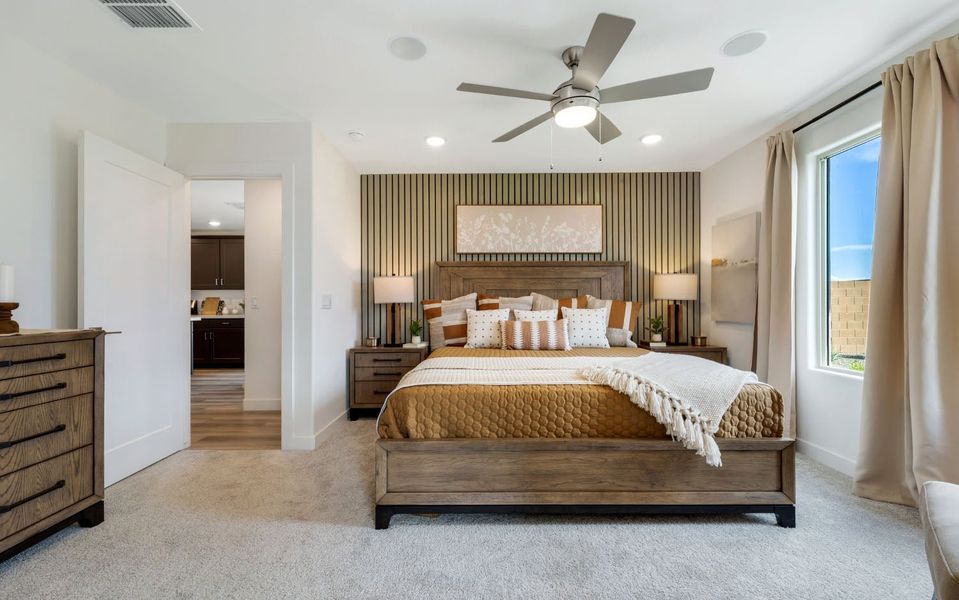 Furnished interior in a model home at Rancho Santa Rosa in Maricopa (Image 46).