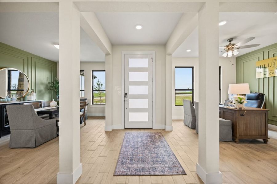 Furnished interior in a model home at Carrera Ranch in Waxahachie (Image 5). Furnished interior in a model home at Carrera Ranch in Waxahachie (Image 5).