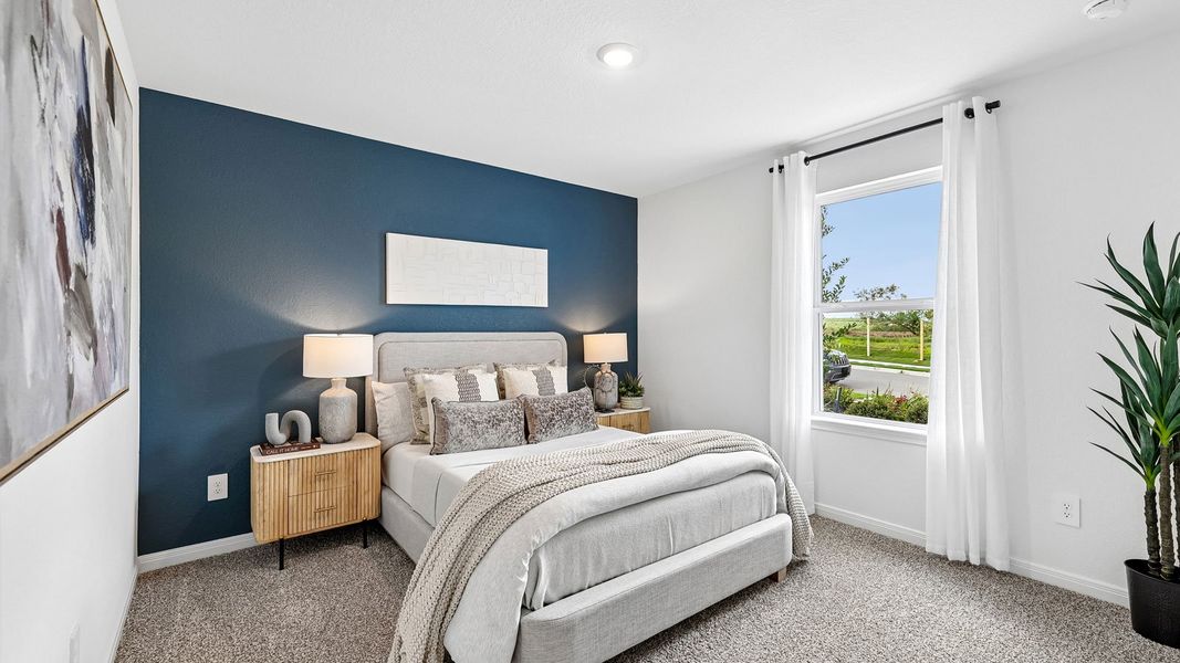 Furnished interior in a model home at Revelry in Del Valle (Image 36). Furnished interior in a model home at Revelry in Del Valle (Image 36).