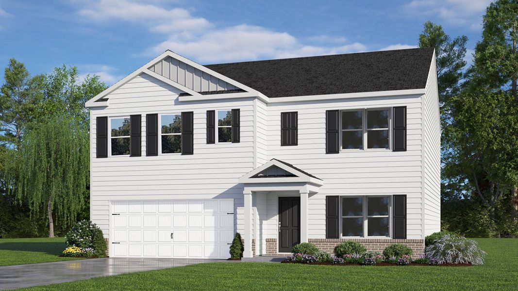 Front exterior of a home in the Mangum Farms community, located in Stem, NC (Image 11). Front exterior of a home in the Mangum Farms community, located in Stem, NC (Image 11).