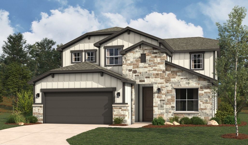 Front exterior of a home in the Hickory Ridge community, located in Elmendorf, TX (Image 24).