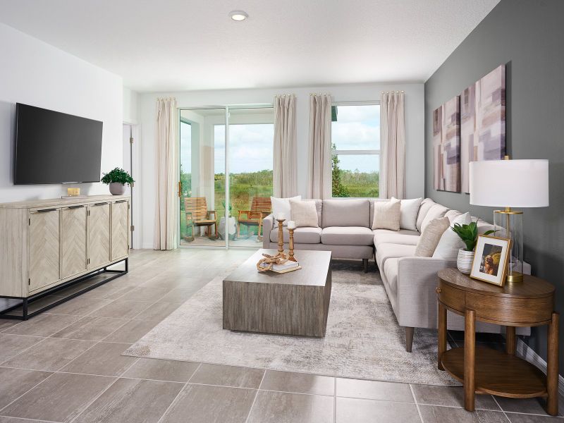 Furnished interior in a model home at Springs at Lake Alfred - Classic Series in Lake Alfred (Image 6). Furnished interior in a model home at Springs at Lake Alfred - Classic Series in Lake Alfred (Image 6).