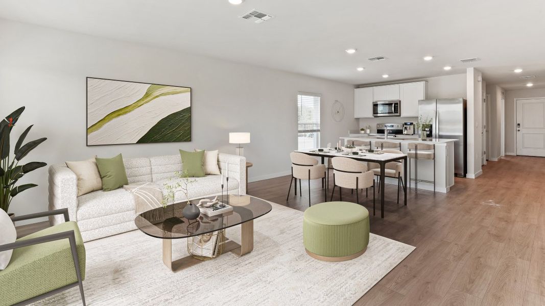 Furnished interior in a model home at Asher Park in Lehigh Acres (Image 47).