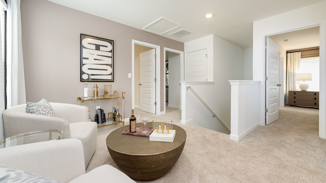 Furnished interior in a model home at Sherwood Manor in College Park (Image 13).