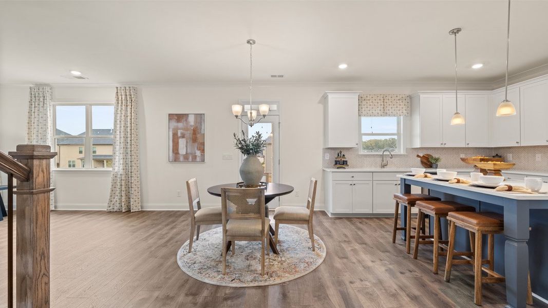 Furnished interior in a model home at The Gates at Pates Creek in Hampton (Image 17).
