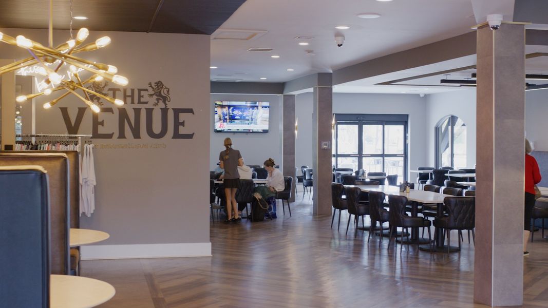 The Venue Restaurant in the Clubhouse at the International Club Golf Course