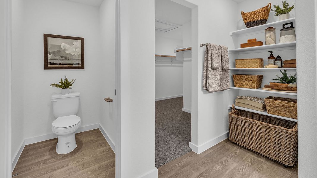 Furnished interior in a model home at Sonoma Oaks in Fredericksburg (Image 35).