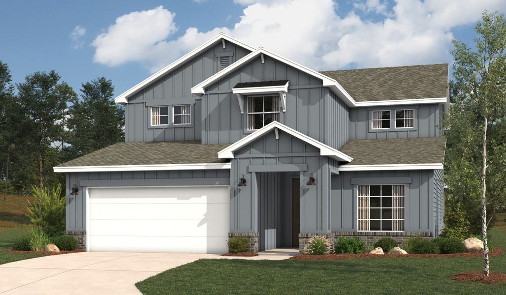 Front exterior of a home in the Hickory Ridge community, located in Elmendorf, TX (Image 26).