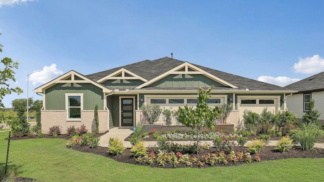Front exterior of a home in the Monarch Ranch community, located in Manor, TX (Image 4).