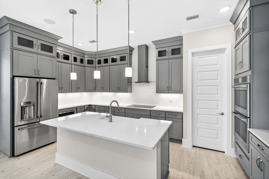 Furnished interior in a model home at Driftwood Estates in Santa Rosa Beach (Image 9).