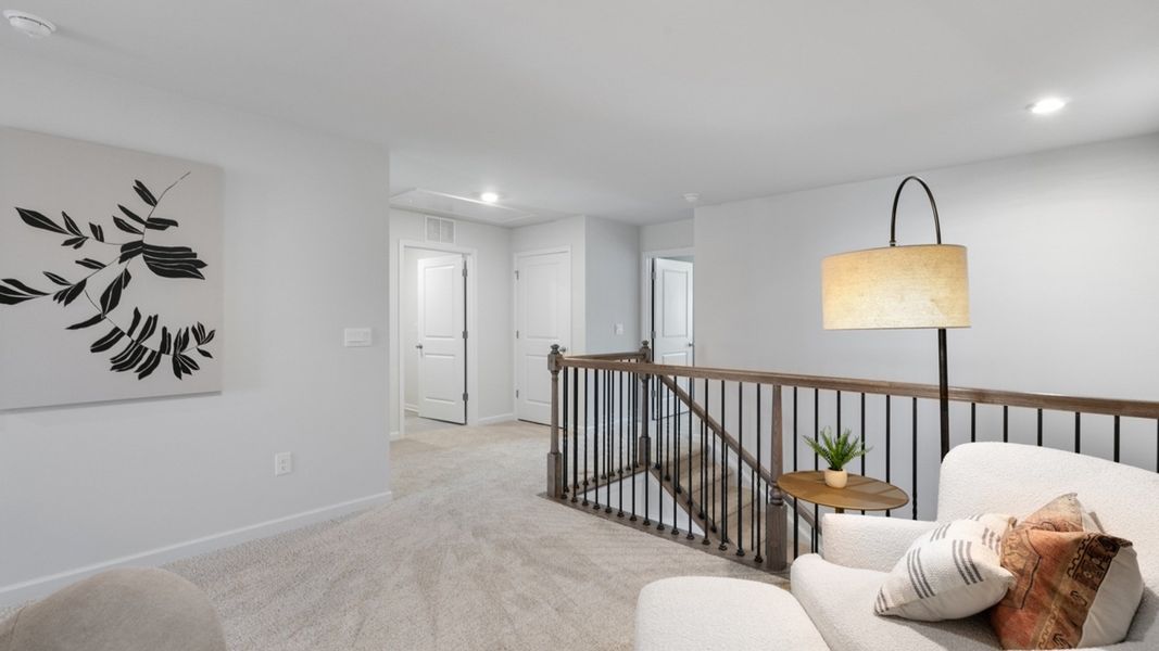 Furnished interior in a model home at Lybrook Village in Bermuda Run (Image 8). Furnished interior in a model home at Lybrook Village in Bermuda Run (Image 8).