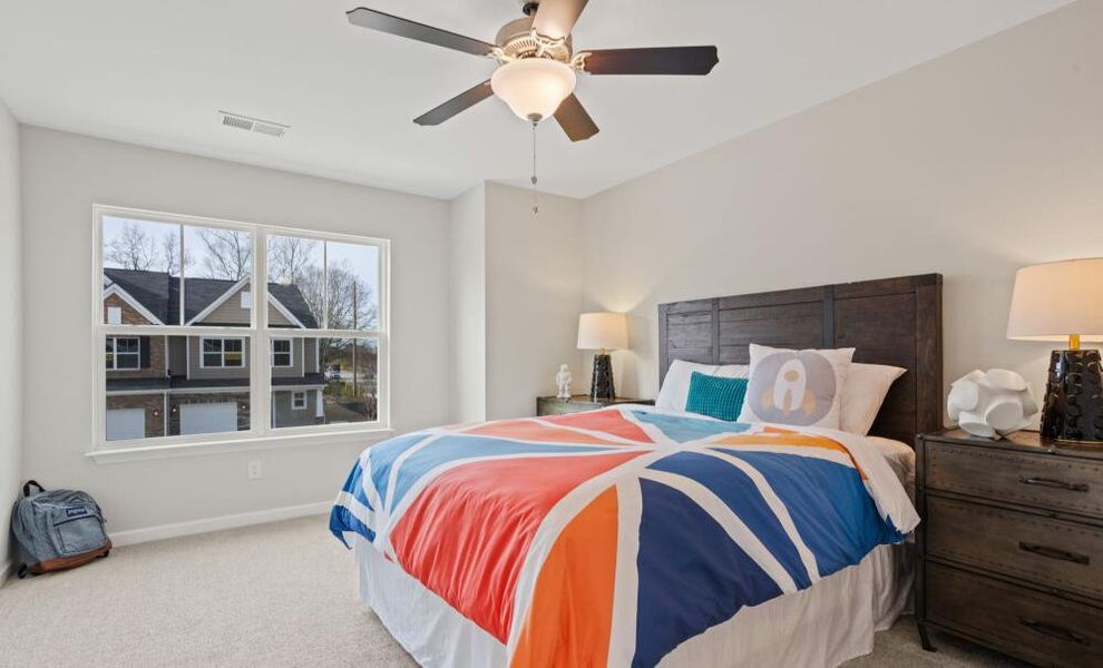 Furnished interior in a model home at East Main Townes in Spartanburg (Image 26).