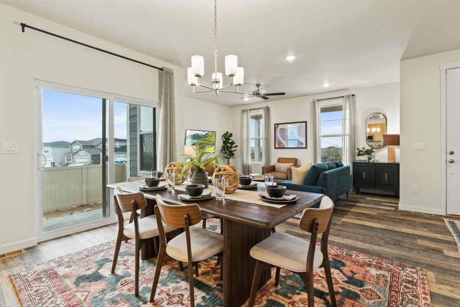 Furnished interior in a model home at The Trails at Aspen Ridge – Altitude Collection in Colorado Springs (Image 11).