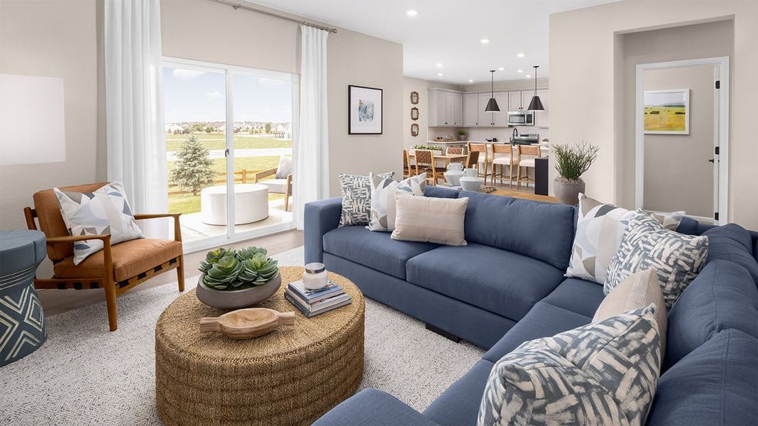 Furnished interior in a model home at The Legacy Collection at Talon Pointe in Thornton (Image 25). Furnished interior in a model home at The Legacy Collection at Talon Pointe in Thornton (Image 25).