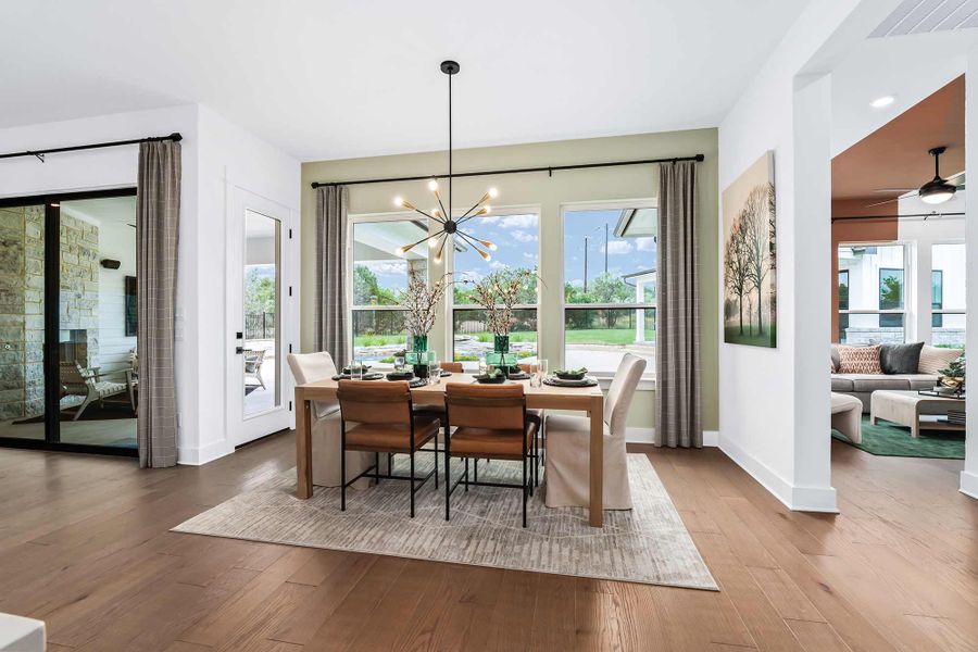 Furnished interior in a model home at Caliterra in Dripping Springs (Image 19). Furnished interior in a model home at Caliterra in Dripping Springs (Image 19).