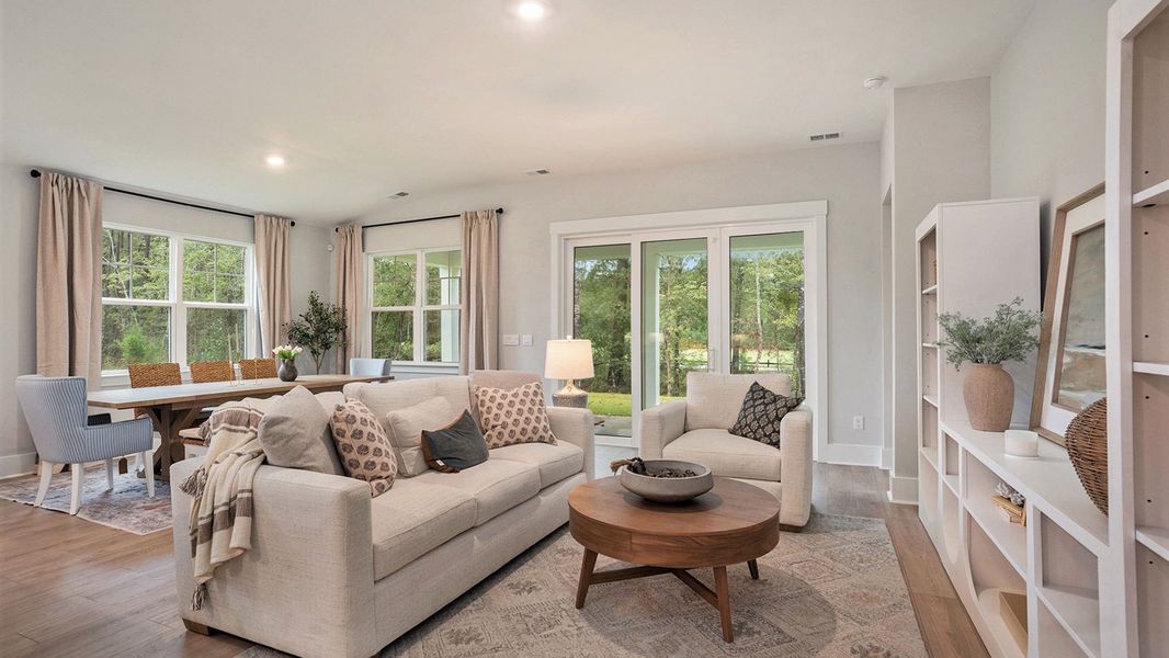 Furnished interior in a model home at The Preserve at Shaftesbury Glen in Conway (Image 5).