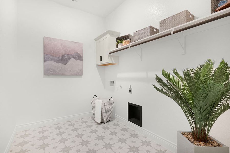 Furnished interior in a model home at The Colony- Driscoll Bluffs in Bastrop (Image 22).