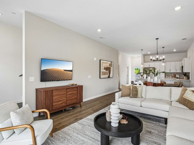 Furnished interior in a model home at Preston Park in Spring Hill (Image 11).