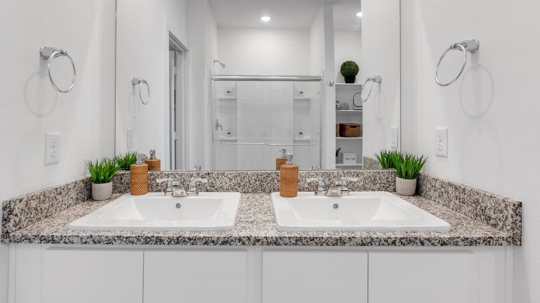 Furnished interior in a model home at Terra Vista in Lubbock (Image 17).