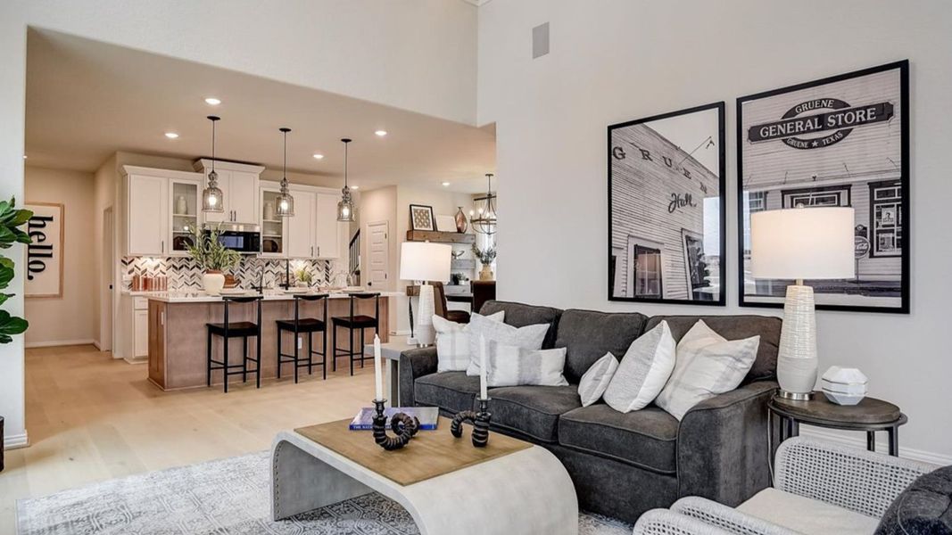 Furnished interior in a model home at Casinas at Gruene in New Braunfels (Image 23). Furnished interior in a model home at Casinas at Gruene in New Braunfels (Image 23).