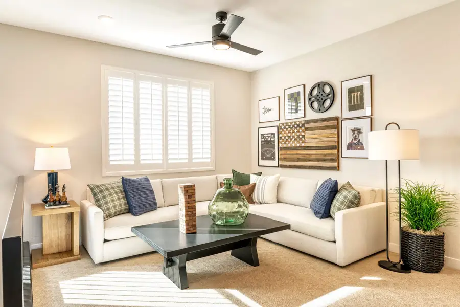 Furnished interior in a model home at Lucent at Terraza in San Tan Valley (Image 4).