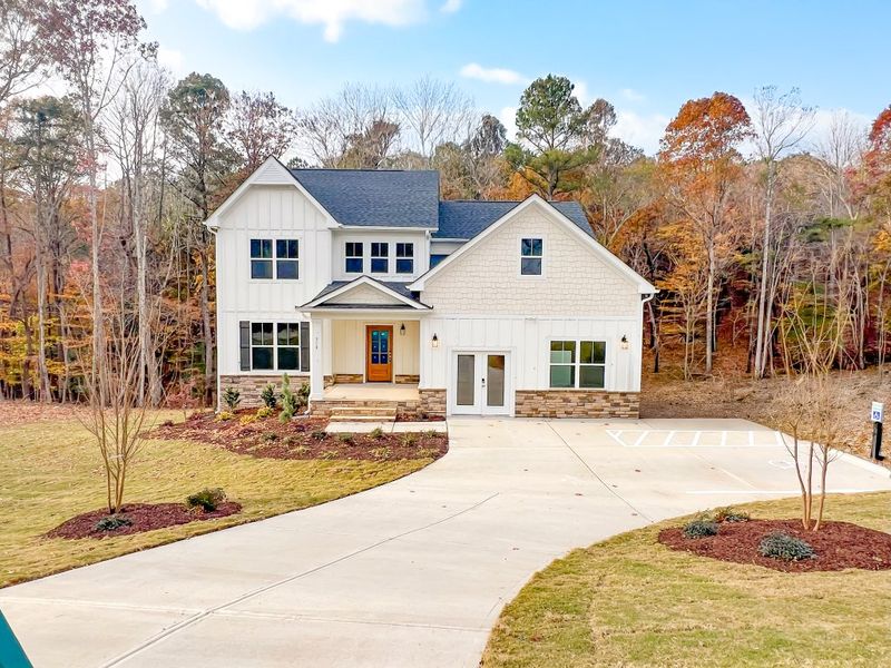 Front exterior of a home in the Magnolia Acres community, located in Fuquay Varina, NC (Image 10). Front exterior of a home in the Magnolia Acres community, located in Fuquay Varina, NC (Image 10).