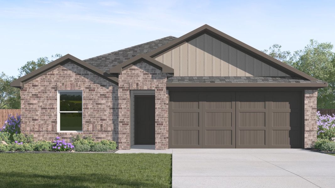 Front exterior of a home in the Whitetail Run community, located in Caldwell, TX (Image 4).