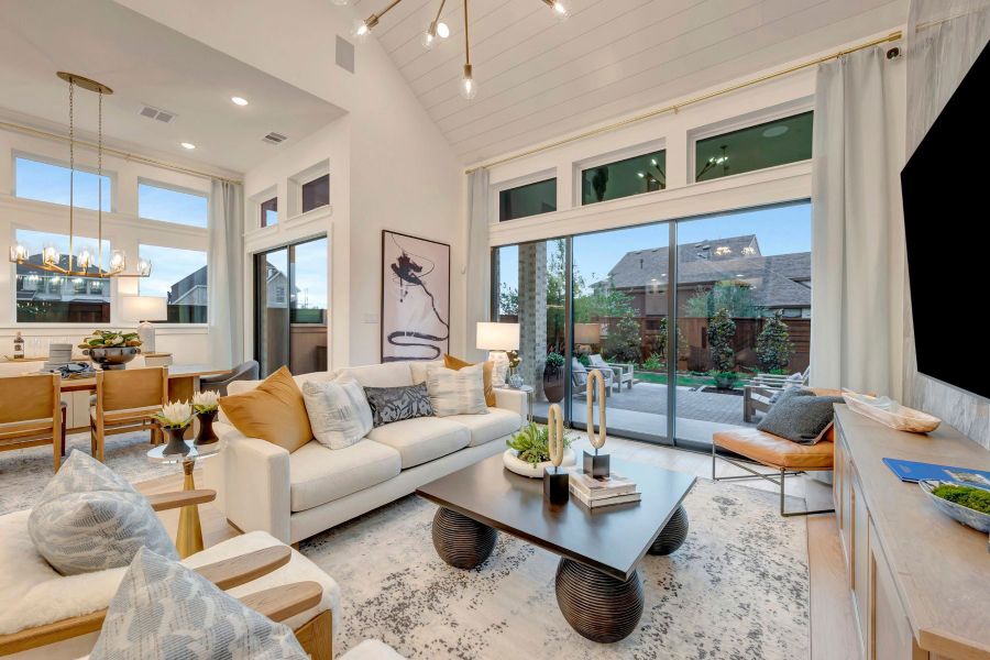 Furnished interior in a model home at Furst Ranch in Bartonville (Image 11).