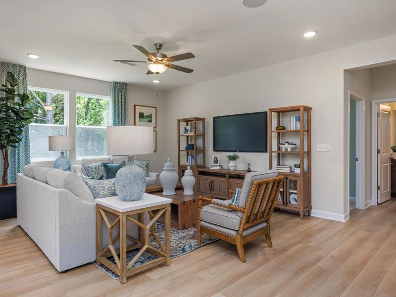 Furnished interior in a model home at Retreat at North Main in Lillington (Image 5). Furnished interior in a model home at Retreat at North Main in Lillington (Image 5).