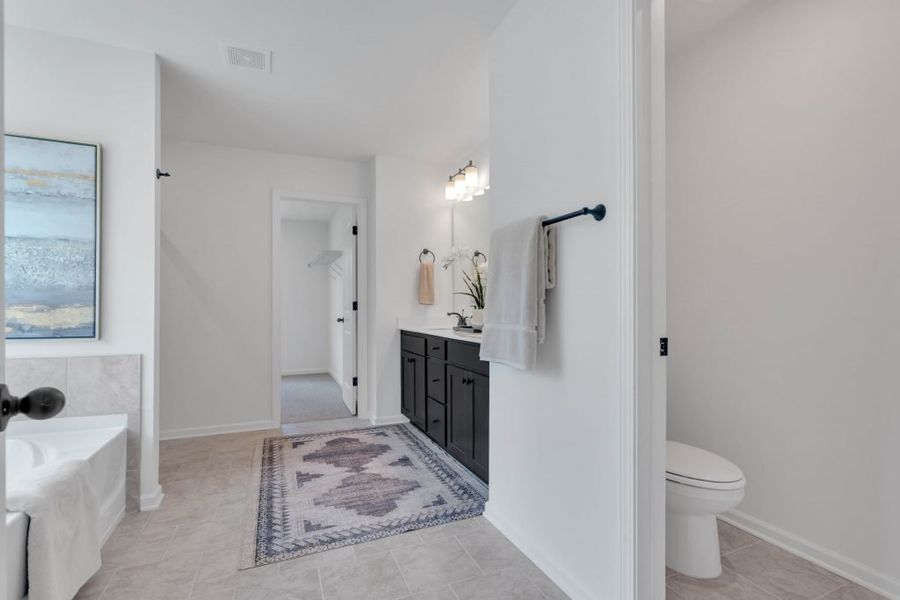 Furnished interior in a model home at Maple Village in Adairsville (Image 18).