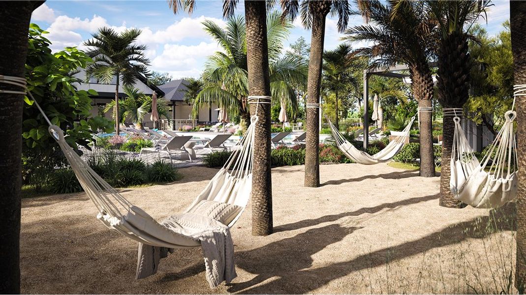 Acacia Fields Amenity Pool Hammocks 1of2