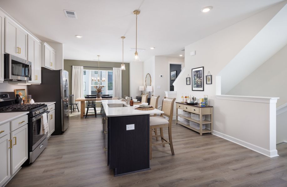 Furnished interior in a model home at Holly View in Greenville (Image 8).