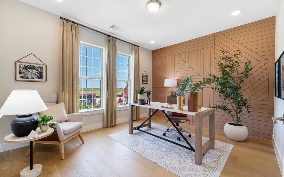 Furnished interior in a model home at Westridge in McKinney (Image 5).