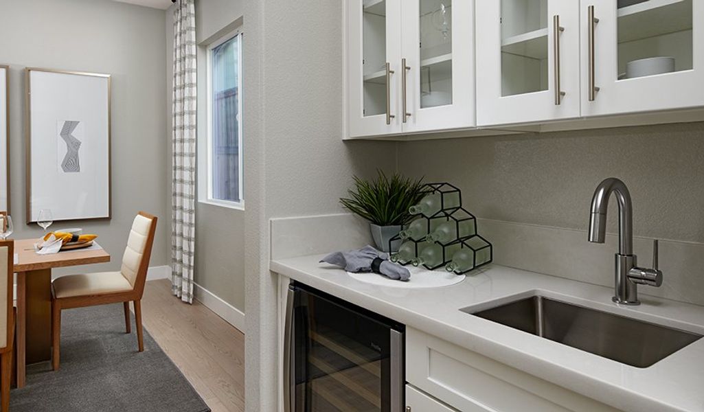 Furnished interior in a model home at Saguaro Reserve III in Marana (Image 7).