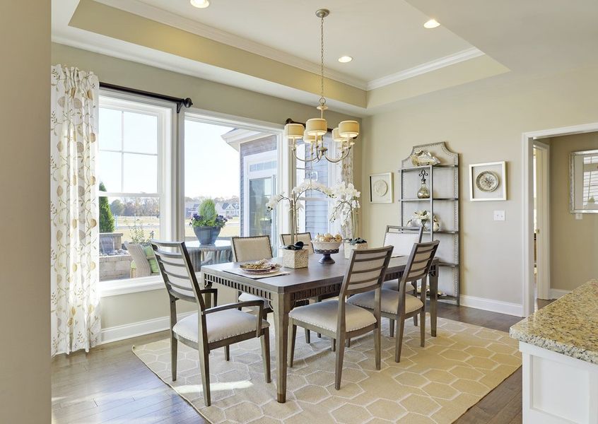 Furnished interior in a model home at Norman Ridge in Hendersonville (Image 5). Furnished interior in a model home at Norman Ridge in Hendersonville (Image 5).