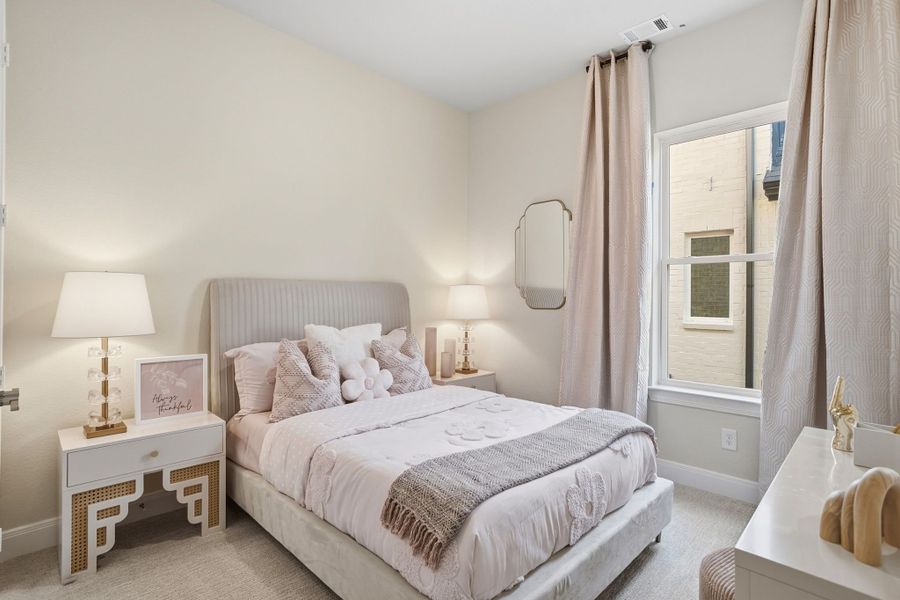 Furnished interior in a model home at Lily Creek at Sutton Fields in Aubrey (Image 43).