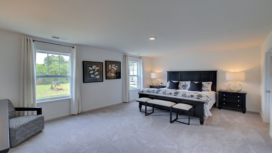 Furnished interior in a model home at Heritage Park in Fletcher (Image 19).